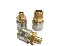 Raccord rapide femelle pneumatique en laiton, norme japonaise 1/4, haute température (-20~200°C), pour outils pneumatiques, prix usine, OEM