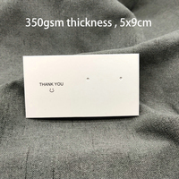 Cartes de présentation personnalisées pour colliers et boucles d'oreilles avec impression de logo tendance pour clous d'oreilles