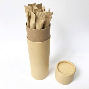 Custom Logo Eco Friendly Recyclable Kraft Paper Ball Pen Set with 1.0mm Tip and Blue/Black Ink Gift Box Included - Product Image 2