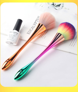 SITELENABY طويلة مقبض مانيكير مسمار أدوات الرسم ل الاكريليك أو ماكياج مسحوق استحى لينة مسمار الفن مزيل الأتربة فرشاة - Product Image 4