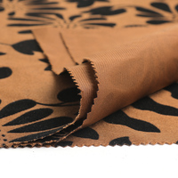 Chine Fabricant Personnalisé Fleur Conception Flocage 100% Polyester Canapé Tissu Flocage Tissu pour Coussin D'ameublement