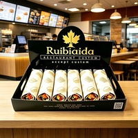 Individuell Bedruckte Schwarz-Goldene Döner-Kebab-Verpackungsbox Einweg-Restaurant-Takeaway-Lebensmittelverpackung mit Logo Wellpappe-Displaybox