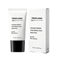 Vente Flash : Base de Teint Matifiante OEM à la Niacinamide, Estompe les Pores, Éclaircissante, Mousse Rose, Cosmétiques