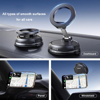 Support magnétique réglable pour téléphone de voiture, ventouse pour tableau de bord et pare-brise, compatible avec tous les smartphones
