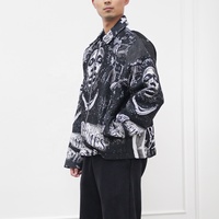 Personnalisation d'usine Rappeur Rod Wave Hip Hop Zipper Streetwear Tapisserie Vestes Personnalisé Hommes Tissé Tapisserie Jacquard Veste