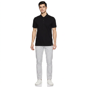 Camisa Polo <span class=keywords><strong>Casual</strong></span> Personalizada com Logo, Anti-Rugas, Feita de Tecido de Algodão Poliéster Anti-Encolhimento - Product Image 1