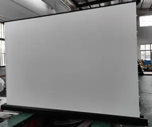 120 Inch Motorized Stand Pull-up 3d Projection Screen Electronic Electric Floor Rising Portable Floor 16:9 Projection Screen