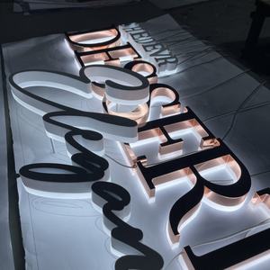 Cartello del marchio di bellezza Custom Logo segno d'oro rosa segno Led 3D segnaletica retroilluminata per la costruzione - Product Image 4