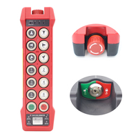 Télécommande sans fil industrielle Tri-Proof à 12 touches, double vitesse, avec verrouillage de sécurité, 36V-550V pour grue de levage