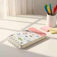 Carnets de poche A5 A6 personnalisés en gros, papeterie japonaise, blocs-notes spirales, logo personnalisé, directement de l'usine