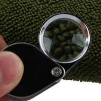 Mini Small Folding Metal Jewelry Antique Diamond Connoisseur Pocket 10x21mm 20x21mm 30x21mm Diamond Magnifier Jeweler Magnifier