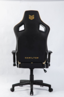 Fauteuil de bureau ergonomique à dossier haut, pivotant, avec accoudoirs réglables, vérin à gaz 3 positions, rotation à 360 degrés, en cuir PU et métal, pour la maison et le bureau