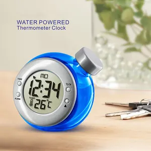 Reloj de agua ecológico reciclable Alarma Relojes modernos fáciles de configurar con diseño divertido Reloj alimentado por agua