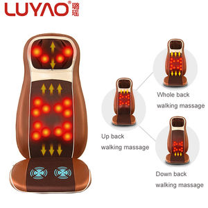 LuYao LY-712A 4D Schwerelosigkeit Shiatsu Körper heizung <span class=keywords><strong>Massage</strong></span> kissen Fernbedienung Vibration Seat Pu Leder - Product Image 3