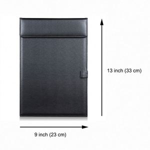 Porte-documents de bureau personnalisé avec logo, format A4, en cuir PU, avec porte-stylo, pour réunions d'entreprise - Product Image 2