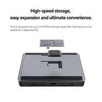 GGDX Produk Terlaris KHADAS Mind 2 Mini PC Prosesor Intel Core Ultra 7 155H Komputer Desktop dengan Thunderbolt 4USB4(40Gbps)/Wi-Fi