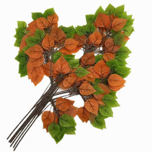 Branches artificielles de feuilles de bouleau imperméables, plantes vertes, <span class=keywords><strong>feuillage</strong></span> pour aménagement paysager extérieur et création d'arbres - Product Image 1