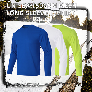 Camiseta de Manga Larga Unisex para Adultos, 150 g/m², Malla de Poliéster |   Serigrafía |   Tallas EU/US S-3XL |   Secado Rápido Ecológico - Product Image 2