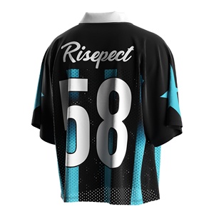 Tùy Chỉnh Người Đàn Ông Của Thời Trang Đường Phố Polo Cổ Áo Retro Mỹ Bóng Đá Jersey Cho Câu Lạc Bộ Các Sự Kiện Và Thực Hành Sử Dụng - Product Image 2