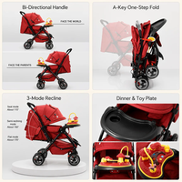 Coches Para Bebes. Produits pour bébés Poussette compacte légère et facile à plier Poussettes réglables pour bébés Landaus pour filles et garçons