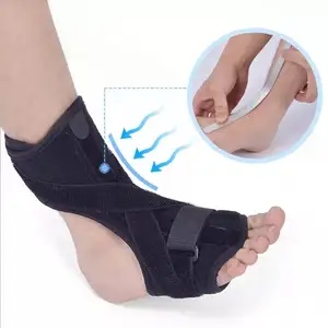 Penyangga pergelangan kaki untuk keseleo pergelangan kaki kustom Plantar Fasciitis dapat disesuaikan bidai kaki malam ortopedi