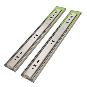 Muebles lento movimiento de rodamiento de bolas de carga pesada del Gabinete de cocina del carril canal telescópico cajón de cierre suave de diapositiva - Product Image 1