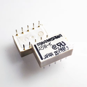 רכיבים אלקטרוניים ממסר אות מיני 5VDC 1A DIP 10 פינים A5W-K - Product Image 1