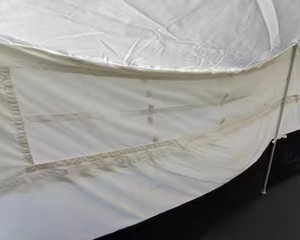 Bâches de secours personnalisées 4x4M en toile imperméable quatre saisons pour tente familiale à deux vestibules, situations d'urgence, structure en acier - Product Image 6