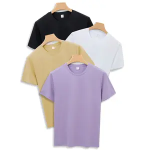 Regular Fit Men&#39;s T-shirts Full Sleeves Playing Card Print Thick Plain Quality Vers Unragege Heavy Cotton Blank Casual Woven