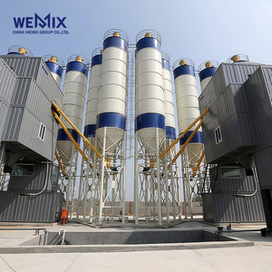 สายการผลิตเครื่องผสมคอนกรีต HZS180ผสมคอนกรีตผสมอยู่กับที่อุปกรณ์ก่อสร้างโรงงาน M3ผสมคอนกรีต - Product Image 1