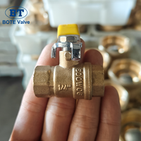 Vannes à boisseau sphérique en laiton forgé NPT 1/4" - 4" 600WOG C37000 HPB59-1 à passage plein pour gaz GPL, avec fonction d'arrêt, pour l'huile et le gaz