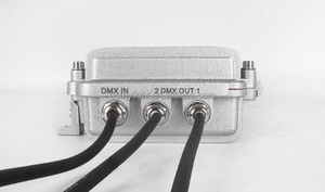 Divisor DMX para exteriores, de 4 vías amplificador de señal, distribuidor de señal de luz de escenario, Powercon a través de tamaño <span class=keywords><strong>Mini</strong></span> - Product Image 3