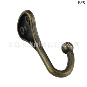 Single Hook Clothes Hook Zinc Alloy Wall Mounted <b>Rustic</b> <b>Wardrobe</b> BF9 62mm Length Anti Corrosion - Product Image 3