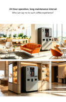 Kiosque à café en libre-service, certifié CE, multi-paiements, logo OEM pour distributeurs et revendeurs
