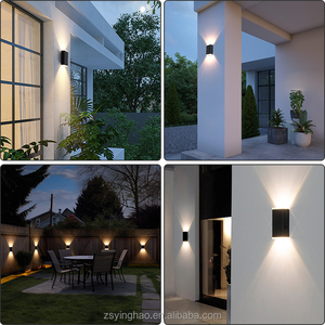 Nouveauté <span class=keywords><strong>2025</strong></span> applique murale solaire haut en bas IP54 étanche mono panneau solaire extérieur patio décoratif LED lampe murale solaire - Product Image 6