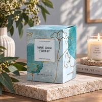 Boîte cadeau personnalisée pour bougies, boîte à bougies parfumées, boîte en papier à double rabat, boîte en couleur, emballage pour bougies en cire de soja, fabricant OEM