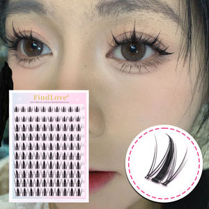 Cils faux autocollants à 10 rangées très vendus, imperméables, style 3D moelleux, sans colle, tenue longue durée, forte adhérence - Product Image 6