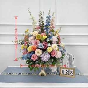 Venta al por mayor bolas de flores baratas centros de mesa <span class=keywords><strong>Lila</strong></span> alta calidad 65cm alta calidad coloridas bolas de flores de seda arte - Product Image 6