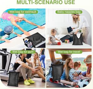 <span class=keywords><strong>Bolsa</strong></span> Impermeable para <span class=keywords><strong>Ropa</strong></span> Mojada, <span class=keywords><strong>Bolsa</strong></span> de Natación para Trajes de Baño, <span class=keywords><strong>Ropa</strong></span> <span class=keywords><strong>Sucia</strong></span>, Lavable a Máquina - Product Image 4