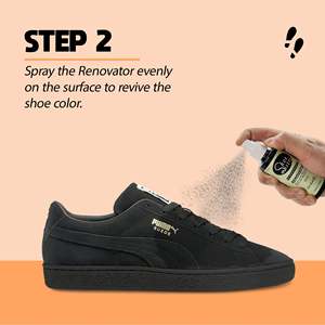 Shoe <b>Cleaner</b> 2 Wipes with Black Renovator for <b>Suede</b> Nubuck Mesh Knit Fabric Shoe Care Combo Waterless Cleaning - Product Image 5