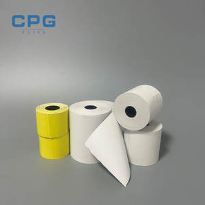 Papier thermique pour point de vente sans BPA en gros, 80x80 mm, 65 g/m², faible poussière, pour station-service, parking, caisse de vente au détail - Product Image 1