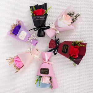Regalos DE BODA Regalos de cumpleaños Fábrica al por mayor Navidad Mini Ramos de rosas Jabón Ramos de flores - Product Image 3