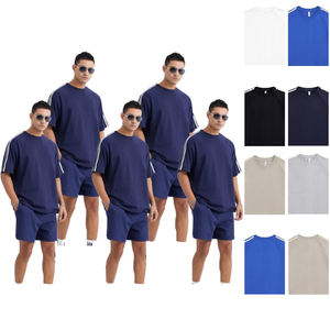 Camisetas de Gimnasio al por Mayor, Lisas, de Algodón Grueso de 260 g/m², Unisex, de Manga Corta y Raglán para Hombre - Product Image 1