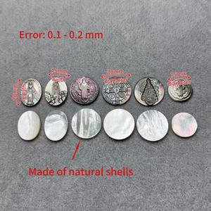 Meilleures ventes : Pièces de bijouterie en nacre naturelle, <span class=keywords><strong>camée</strong></span> Vierge Marie sculptée CNC, pour colliers et bracelets DIY - Product Image 2