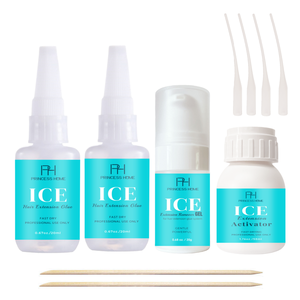 Kit de colle gel pour extensions capillaires OEM ODM, adhésif froid invisible et imperméable pour extensions de cheveux naturels - Product Image 1