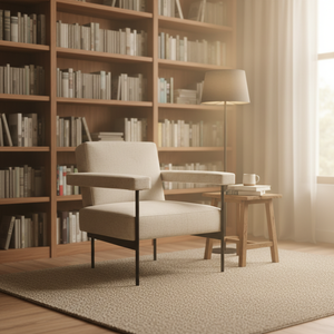 Tilos <b>Modern</b> Single Seater Armchair Fully Upholstered Black Metal Structure Fabric Cover Modular Office <b>Sofa</b> Medium-Density - Product Image 5