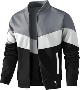 Men's Casual Bomber <b>Jacket</b> XL Size Winter Puffer With Zipper Closure and Stand Collar Canvas Material ODM Supply Type - Product Image 3