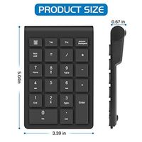 Claviers numériques sans fil OEM ODM, clavier numérique, pavé numérique, 22 touches, portable, 2,4 GHz, extensions de clavier numérique pour la comptabilité financière, 10 touches