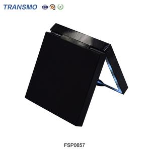 Empty Black <b>Powder</b> Box Eyeshadow Palette Packaging Plastic <b>Makeup</b> <b>Powder</b> Box Empty Eyeshadow Box with Mirror - Product Image 4