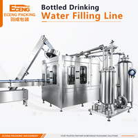 Ligne de production d'eau potable 12000 BPH directe usine, machine de remplissage automatique d'eau minérale pure, ligne de production personnalisable